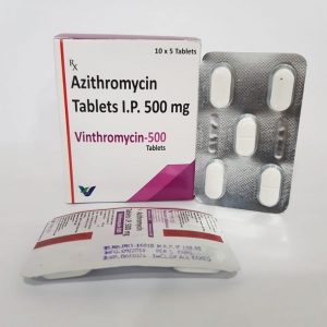 Pharmaceutical Azithromycin 500mg x 5 tablets
